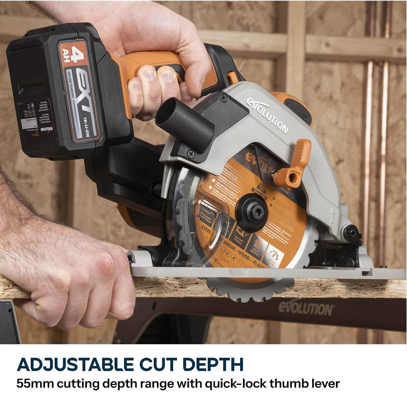 EVOLUTION CORDLESS CIRS SAW R165CCS-LI - Image 8
