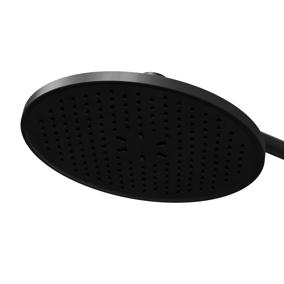 Bathroom Thermostatic Mixer Shower Matt Black 2 Spray Pattern Round Twin Head - Image 3