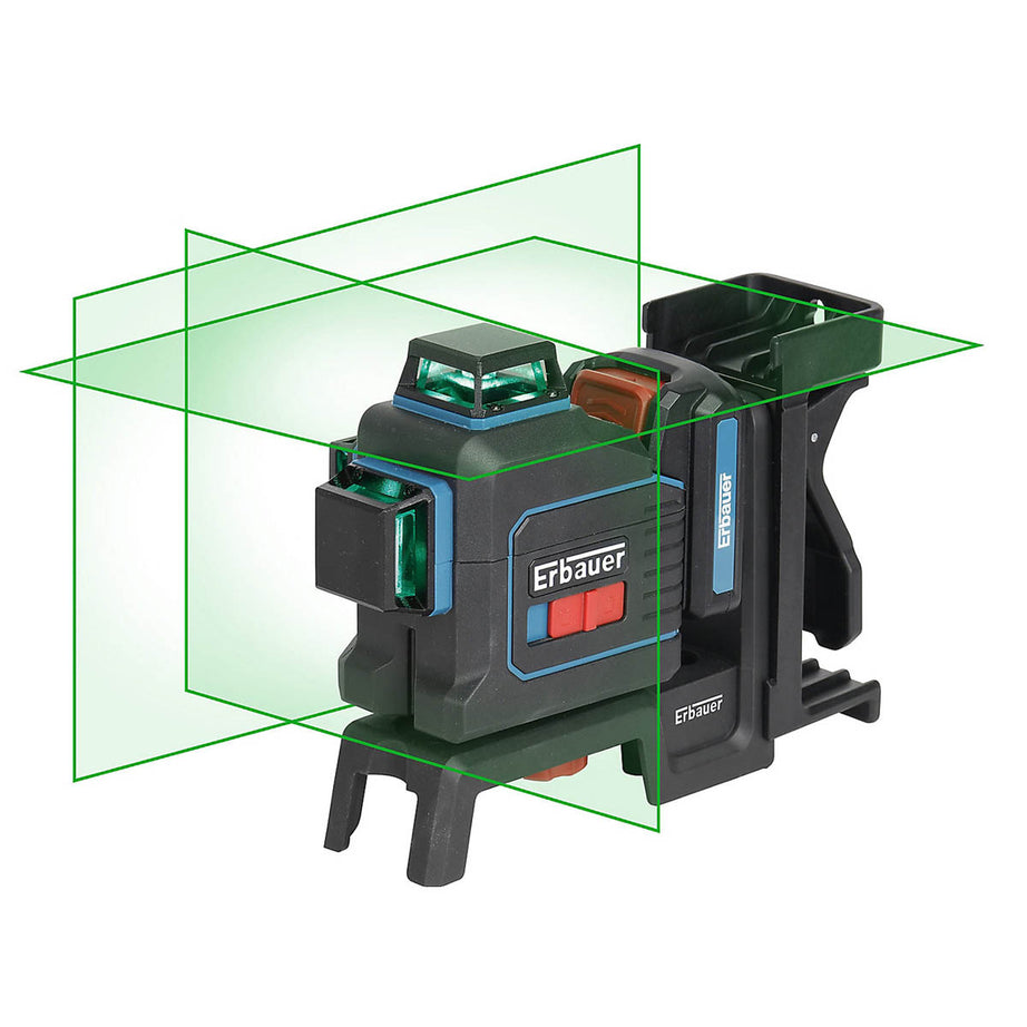Erbauer Laser Level Cross Line Self Levelling Green Compact 25m Carry Case - Image 8