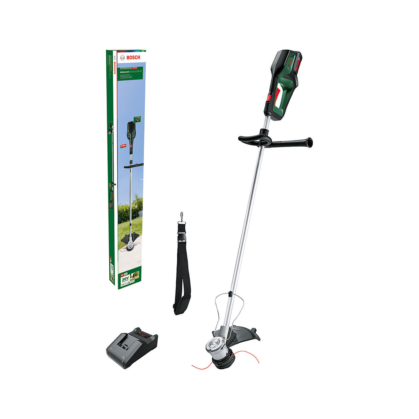 Bosch Grass Trimmer Cordless 36V 2Ah Li-Ion AdvancedGrassCut36V-33 Garden - Image 6
