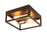 Ceiling Light 2 Lamp Matt Steel Bronze Effect Industrial Dimmable 10W IP20 - Image 2