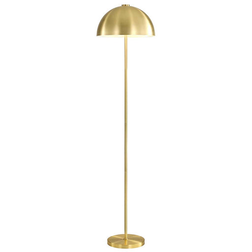 Floor Lamp LED Living Room Metal Gold Matt Brushed Brass Contemporary (H)1580 mm - Image 1