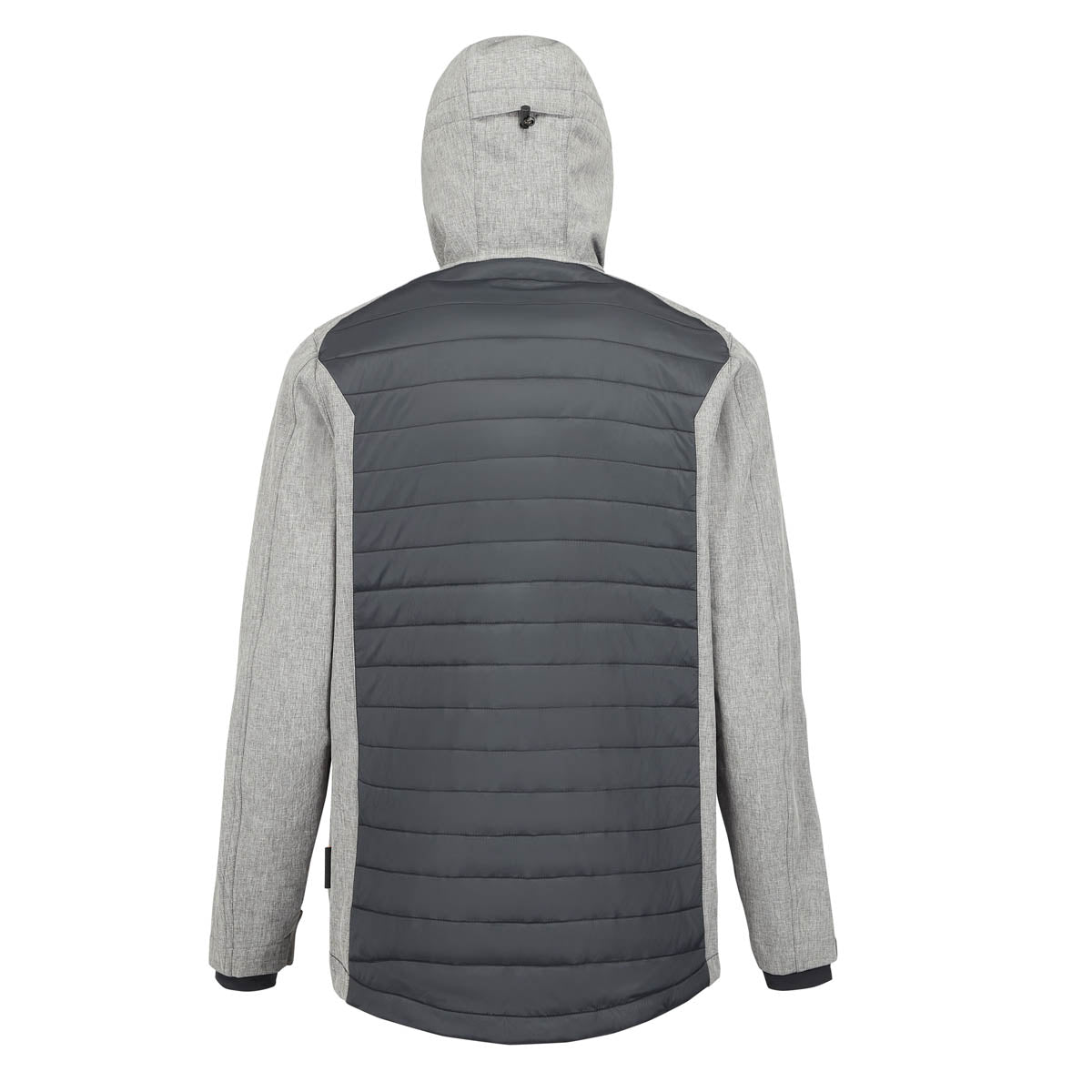 Site Mens Work Jacket Softshell Black Grey Pockets Padded Slim Water Repellent L - Image 2
