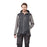 Site Mens Softshell Jacket Black Grey 3 Pockets Padded Slim Water Repellent L - Image 3