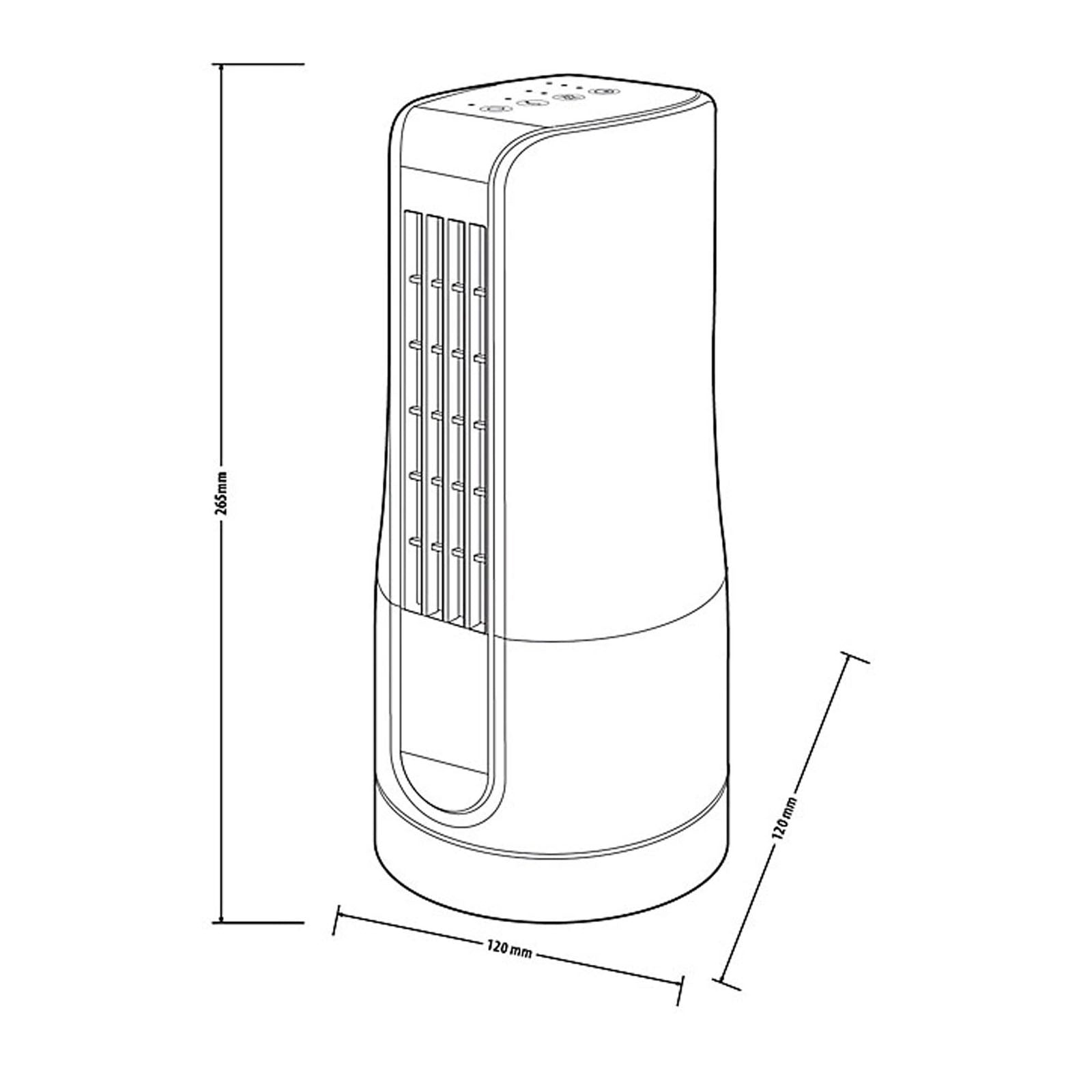 Oscillating Tower Fan Air Cooling Free Standing Compact Mini 2 Speed Electric - Image 3