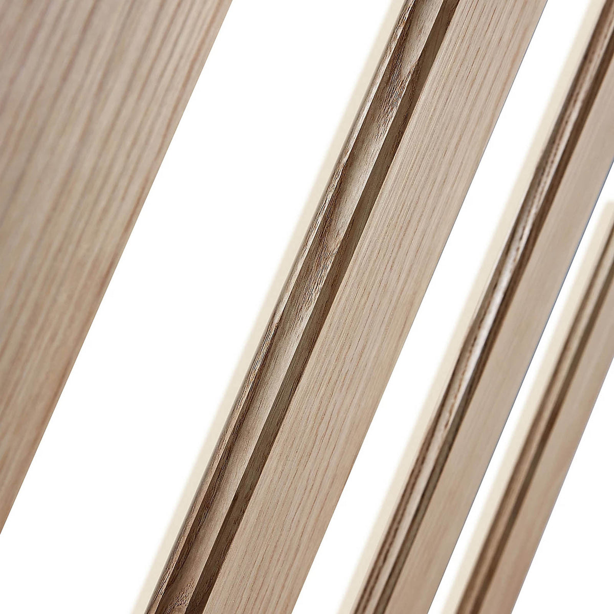 Fortia Internal Door Timber Vertical Clear Glazed Natural Oak Veneer Reversible - Image 3
