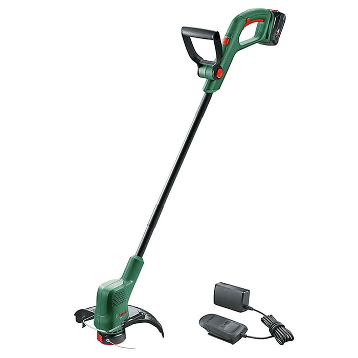 Bosch Grass Trimmer Cordless Soft Grip Garden Tool Cutter Charger 18V Li-ion - Image 1