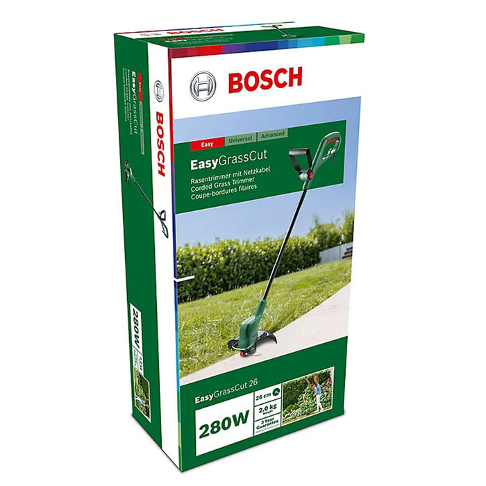 Bosch Grass Trimmer Electric EasyGrassCut26 Soft Grip Garden Cutter 280W - Image 3