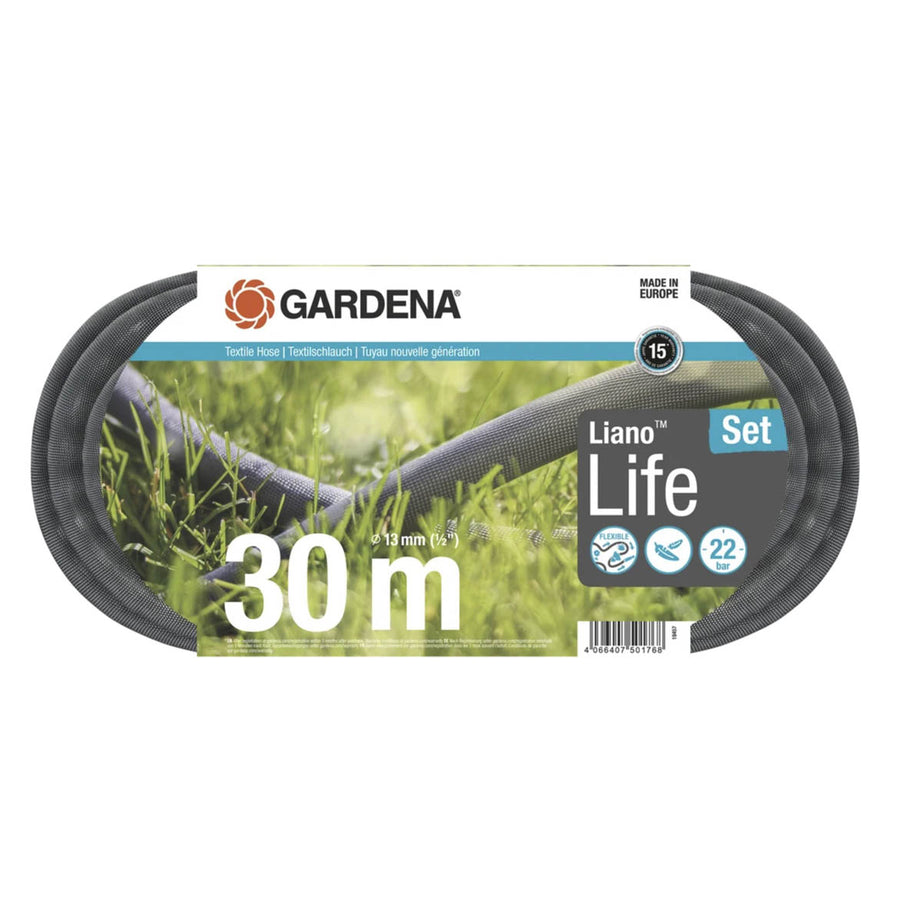 Garden Hose 30m Textile Heavy Duty Watering Hosepipe Outdoor Anti Kink - Image 3