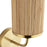 Wall Light Indoor Natural Bamboo Satin Gold Effect Contemporary Drum 1 Arm - Image 3