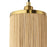 Ceiling Light 3 Way Bamboo Satin Natural Gold Effect Pendant Indoor IP20 6W - Image 3