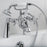 Bristan Shower Mixer Tap Double Deck Chrome Traditional Brass Compact Durable - Image 2