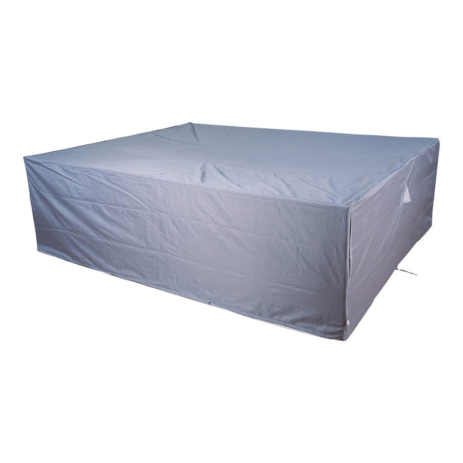 Dining Set Cover Hamilton 6 People Grey Rectangular 80cm (H) 214cm(W) 269cm (L) - Image 1