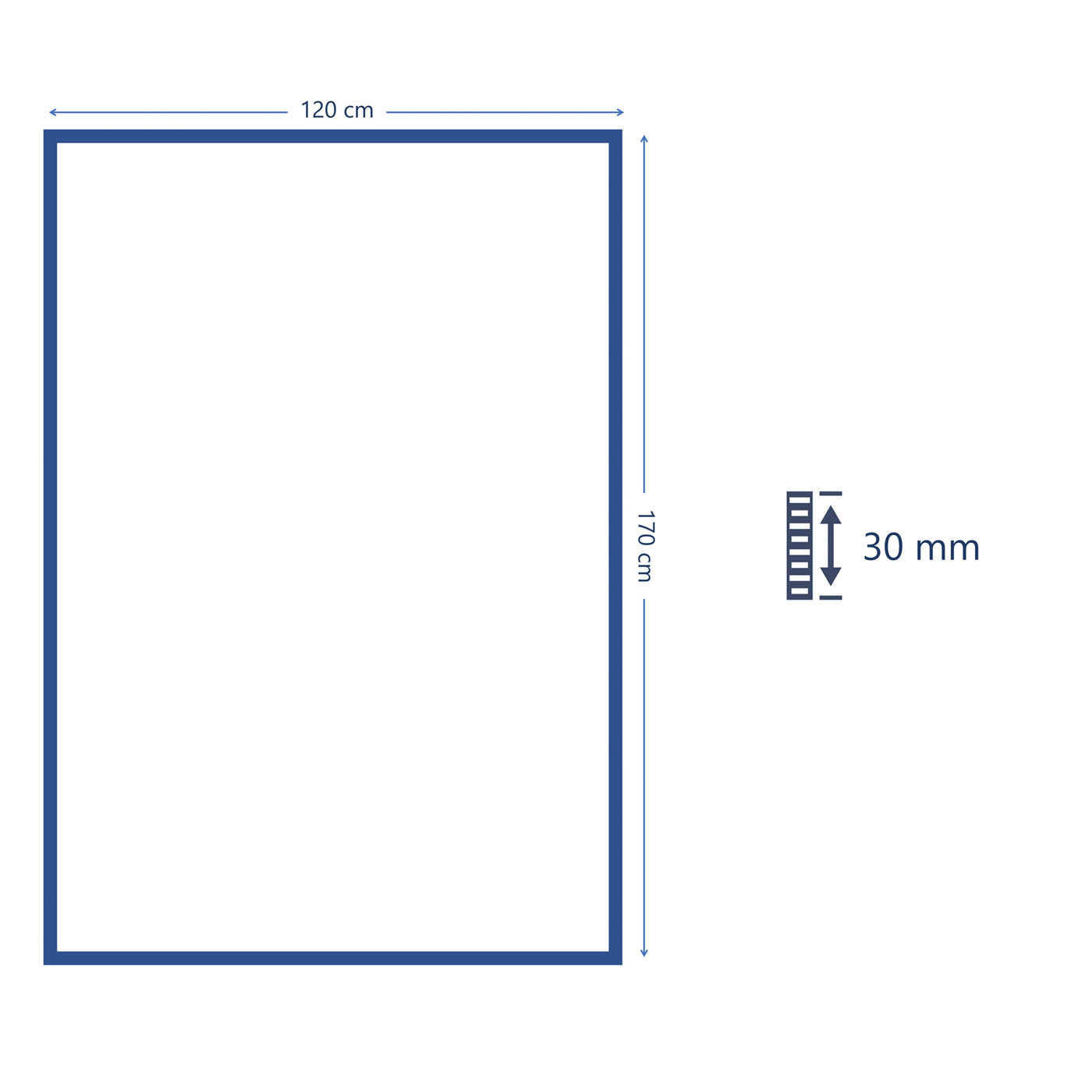 Medium Shaggy Rug Soft Manzo Blue Grey Bedroom Hallway (L)170cm x (W)120cm - Image 4