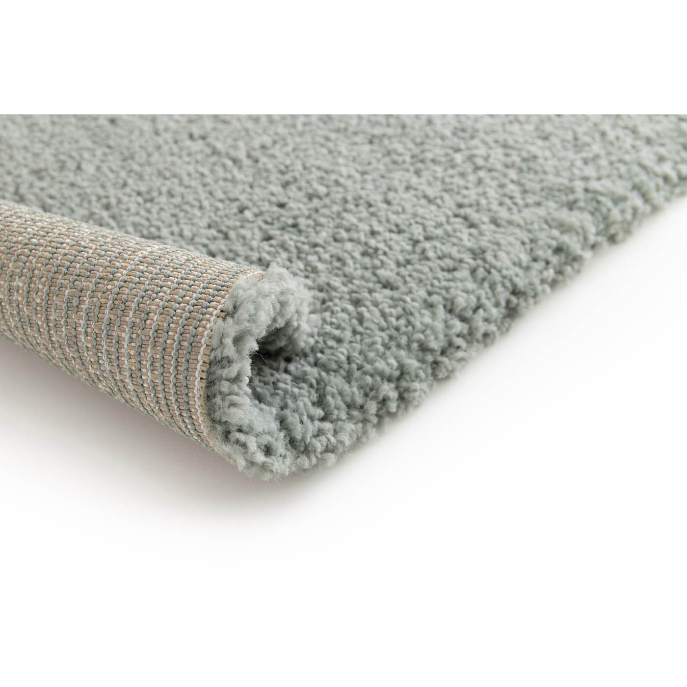 Medium Shaggy Rug Soft Manzo Blue Grey Bedroom Hallway (L)170cm x (W)120cm - Image 3