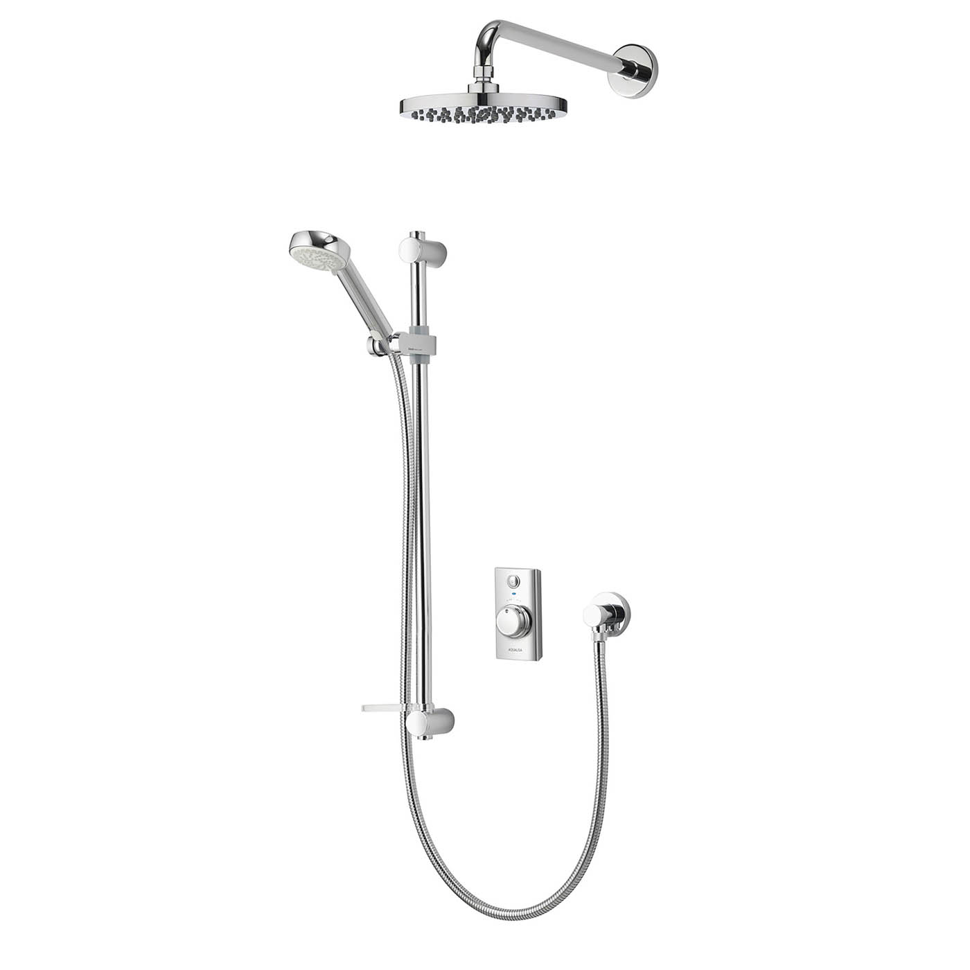 Aqualisa Smart Mixer Shower Thermostatic Concealed 4 Spray Pattern Dual Head - Image 1