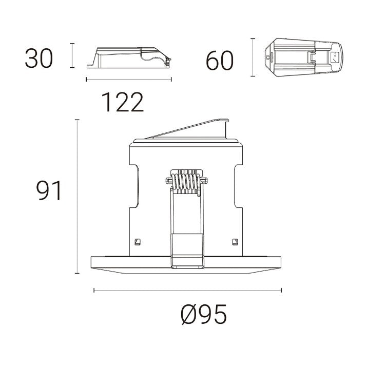 Smart LED Recessed Downlight Cool Warm White Dimmable Voice Control Fire Rated - Image 3