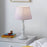 Table Lamp Integrated LED Warm White Steel Polka Dot Pink White Wood Effect - Image 1