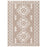 Shaggy Rug Medium Indoor Beige Mink Ornament Rectangle (L)170 x (W)120cm - Image 1