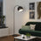 Floor Lamp Matt Black LED Portable Indoor E27 Living Room Modern 15W (H)1.63m - Image 2