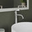 Bathroom Basin Matt Counter Top Ceramic White Round Ultra Slim Edge Modern - Image 4