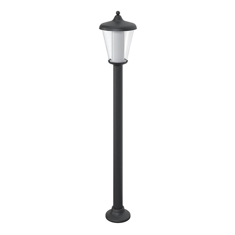 Outdoor Post Light 1 Lamp LED Neutral White Aluminium Dark Grey (H)1100mm - Image 2