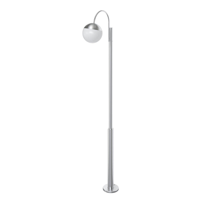 Outdoor Post Lantern Light 1 Lamp Glass Stainless Steel Mains Powered (H)2274mm - Image 2