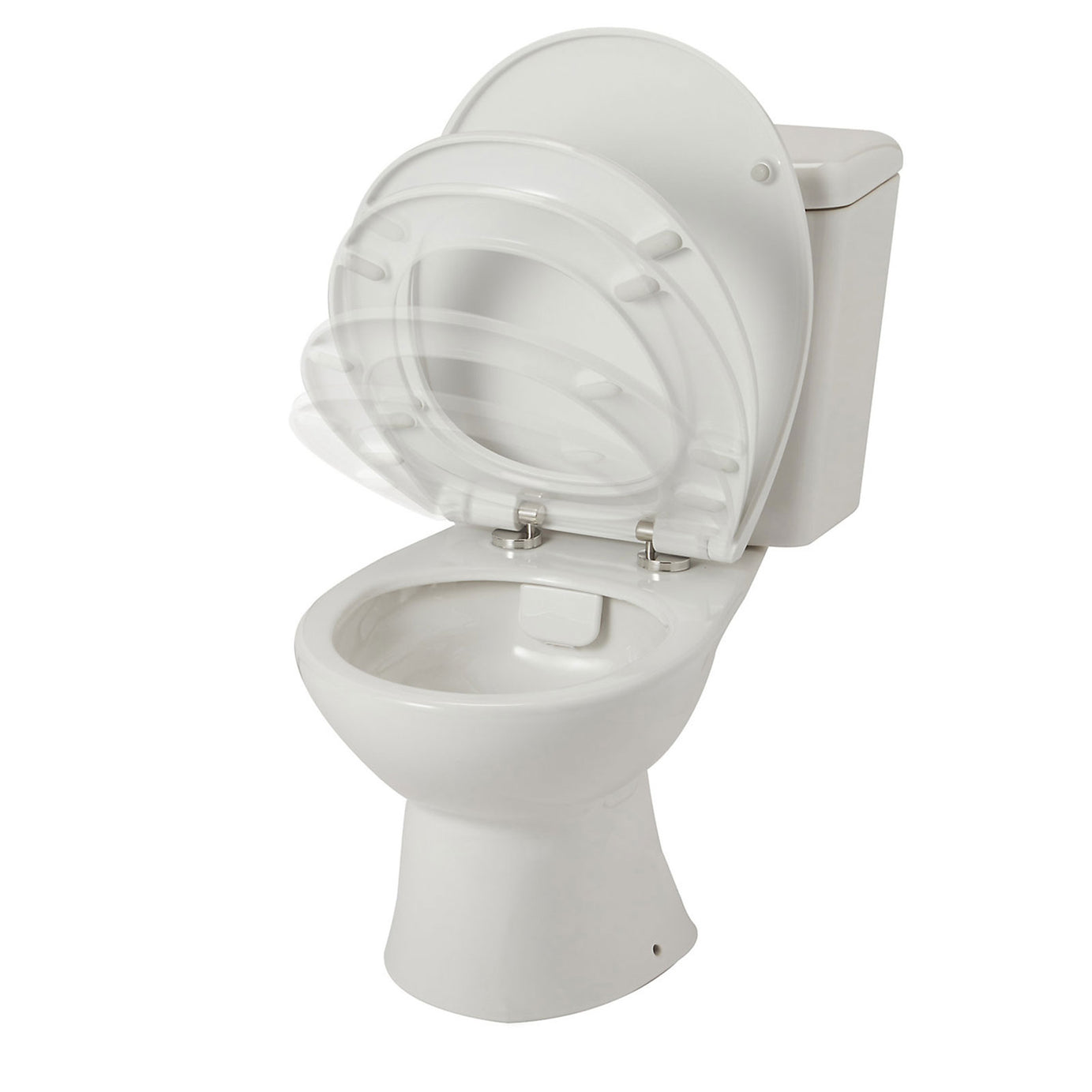 GoodHome Winam Rimless Close Coupled Toilet Dual Flush Soft Close Seat White - Image 1