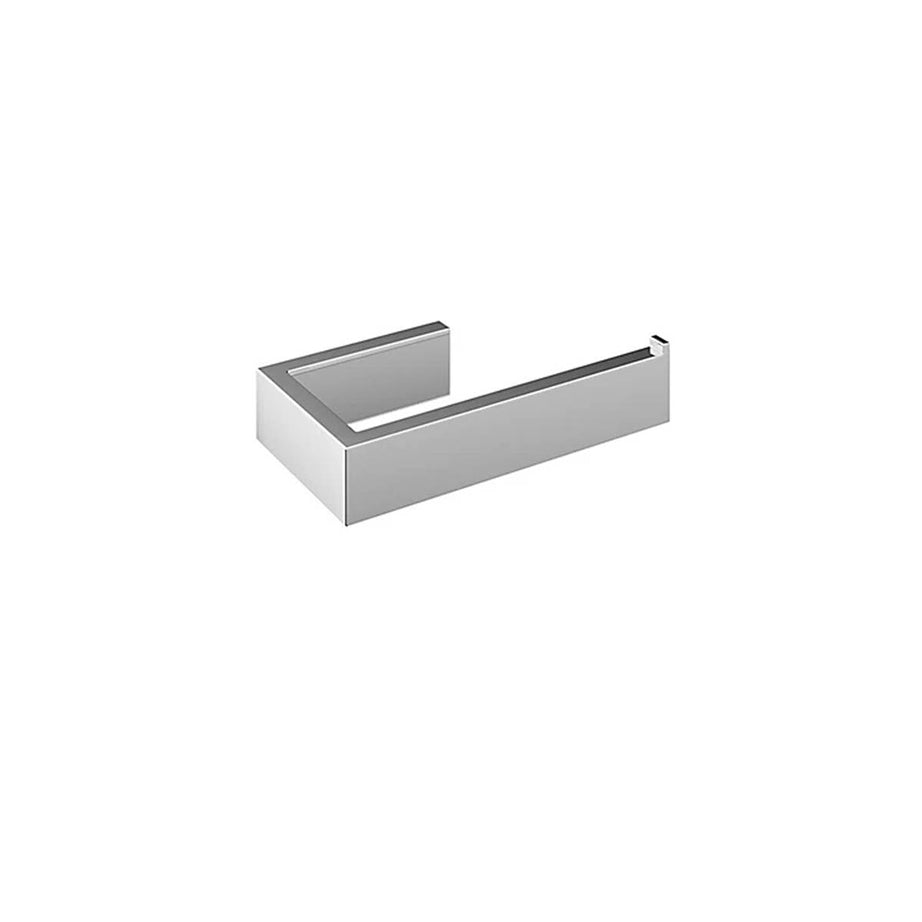 Toilet Roll Holder Stainless Steel Chrome Effect Wall Mounted (H)35mm (W)153mm - Image 1