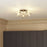 Ceiling Spotlight 3 Lamp LED Ribbed Glass Metal Chrome Effect Adjustable Modern - Image 2