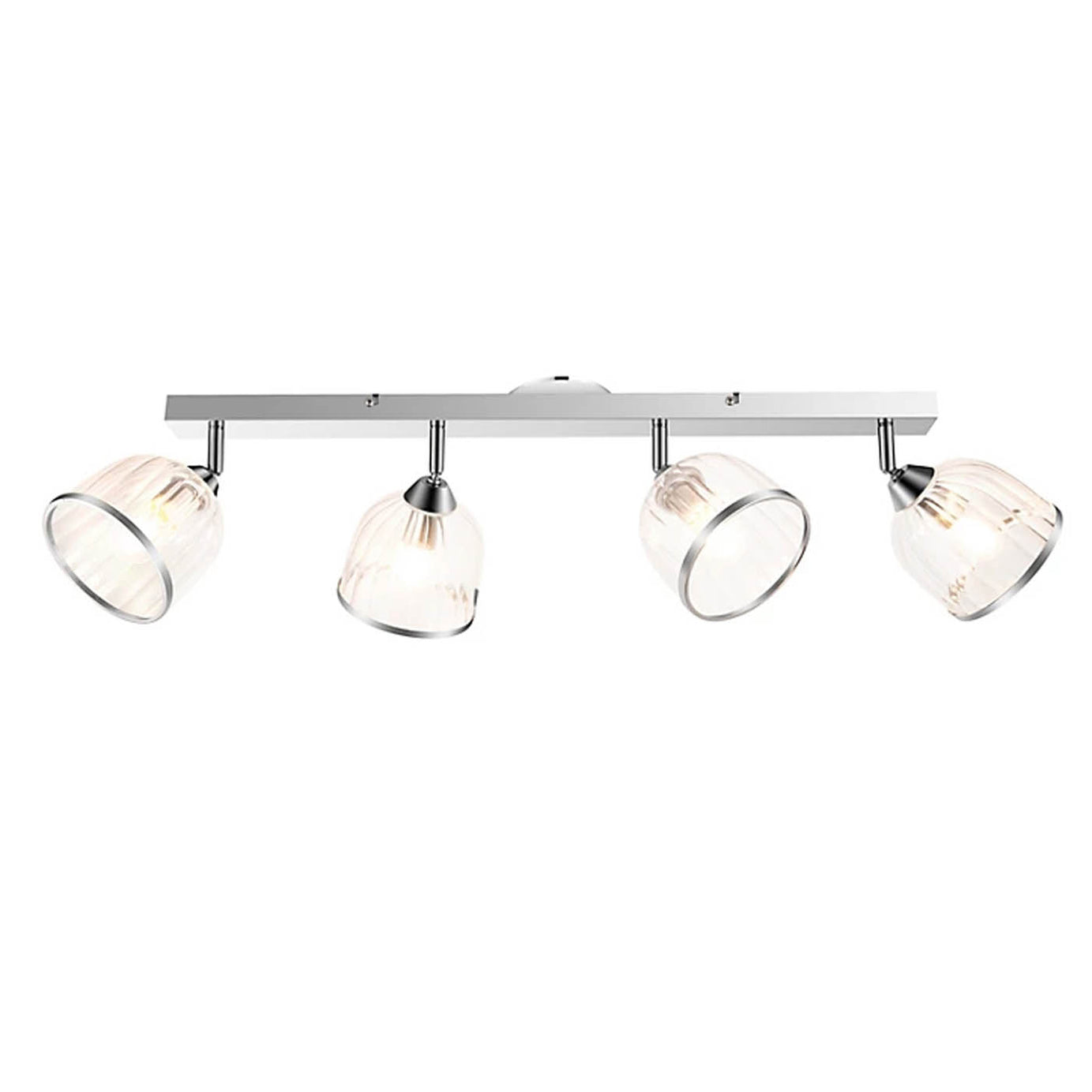 LED Ceiling Spotlight 4 Way Bar Lamp Chrome E14 Modern Living Room Bedroom 10W - Image 3
