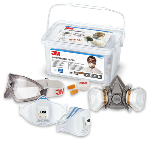 3M Safety Box Starter Combi Kit Eye And Respiratory Reusable With Anti-Mist P3R - Image 1