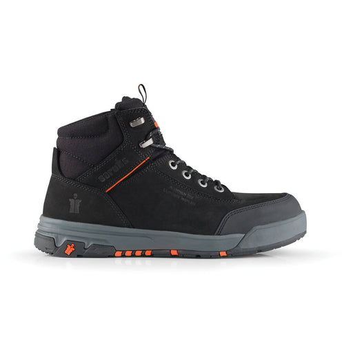 Scruffs Safety Boots Mens Regular Fit Black Nubuck Leather Aluminium Toe Size 11 - Image 1
