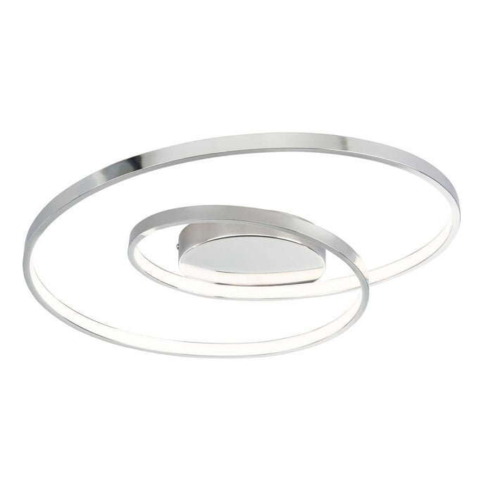 Ceiling Light Integrated LED Warm White Metal Plastic Chrome Effect Modern - Image 2