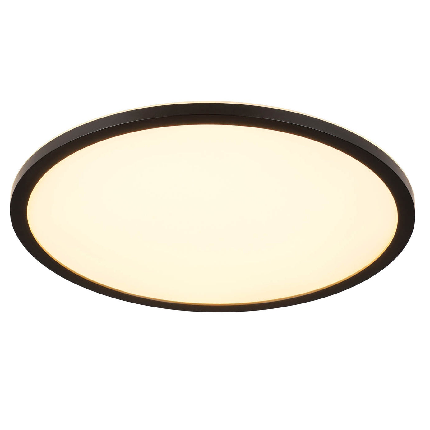 LED Ceiling Light Round Dimmable Matt Plastic Black Modern Hallway Bathroom - Image 3