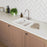 Kitchen Sink White Ceramic 1.5 Bowl Reversible Rectangular Waste Modern - Image 2