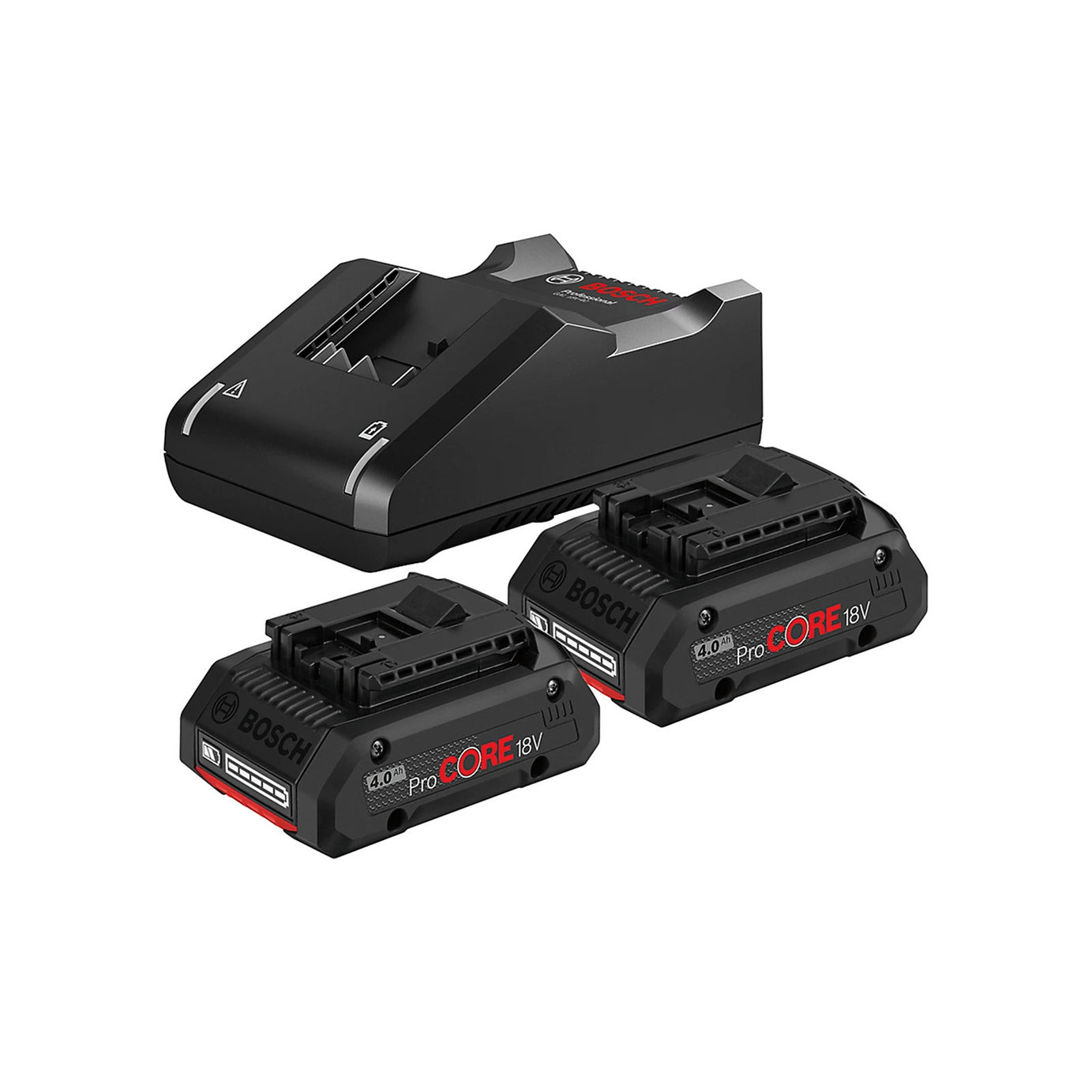 Bosch Professional 18V ProCORE Charger Kit 2 x 4Ah Batteries GAL 18V - Image 1