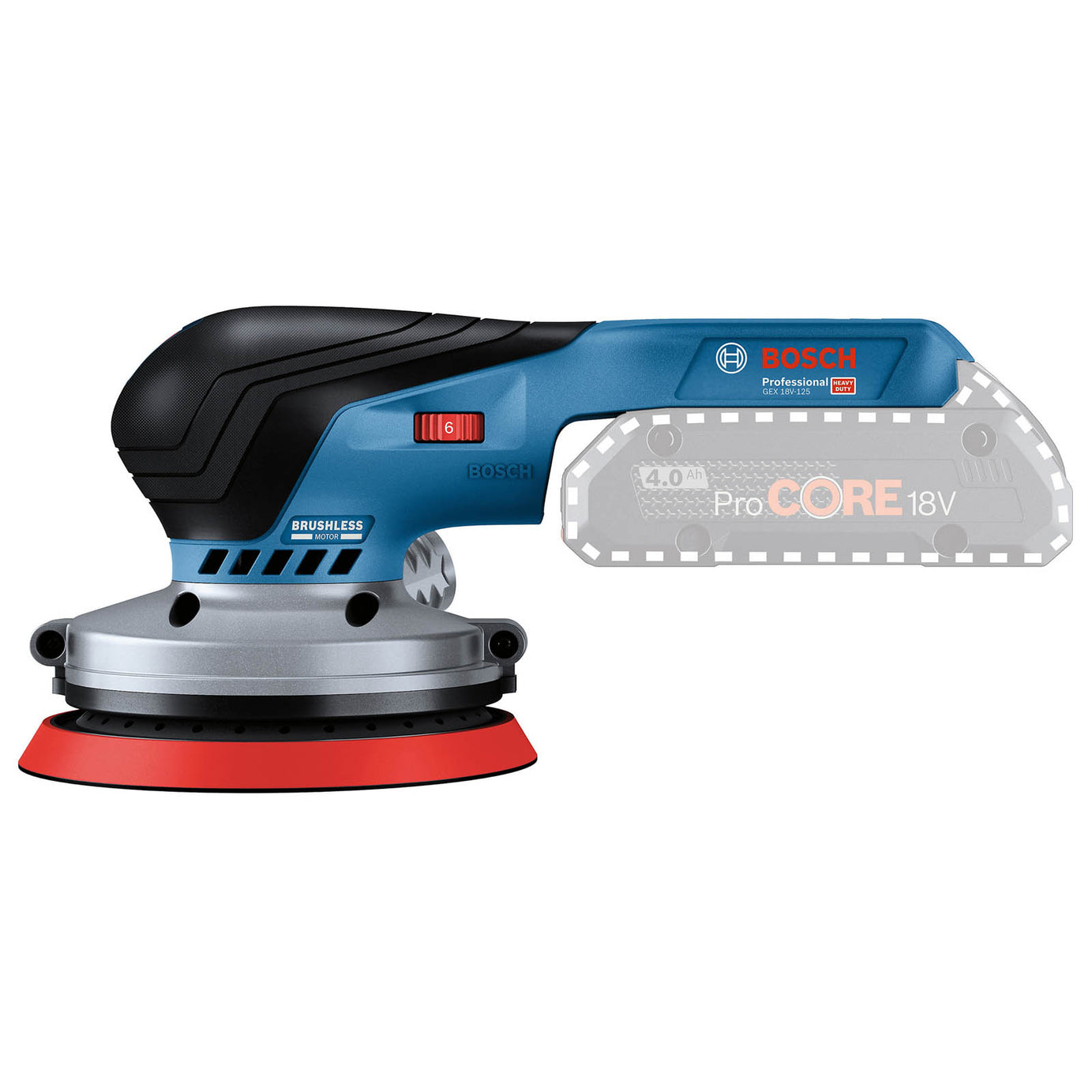 Bosch Random Orbit Sander Cordless 18V Li-Ion GEX18V125 Compact 125mm Body Only - Image 7