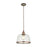 Pendant Ceiling Light LED Glass Clear Steel Copper Effect Dimmable Adjustable - Image 1