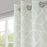 Eyelet Curtain Pair Light Grey Geo Cubes Lightweight Modern (W)228 (L)228cm, - Image 1