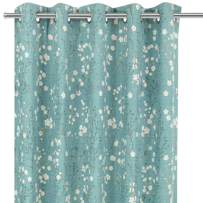 Curtain Lined Metal Eyelet Blossom Spring Flower Tree (W)228cm (L)228cm Pair - Image 2