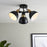 Acrobat Steel Black 3 Lamp LED Ceiling light - Image 2