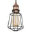 Ceiling Light  Matt Steel Black 3 Way Dimmable Caged Design Pendant E27 10W - Image 4