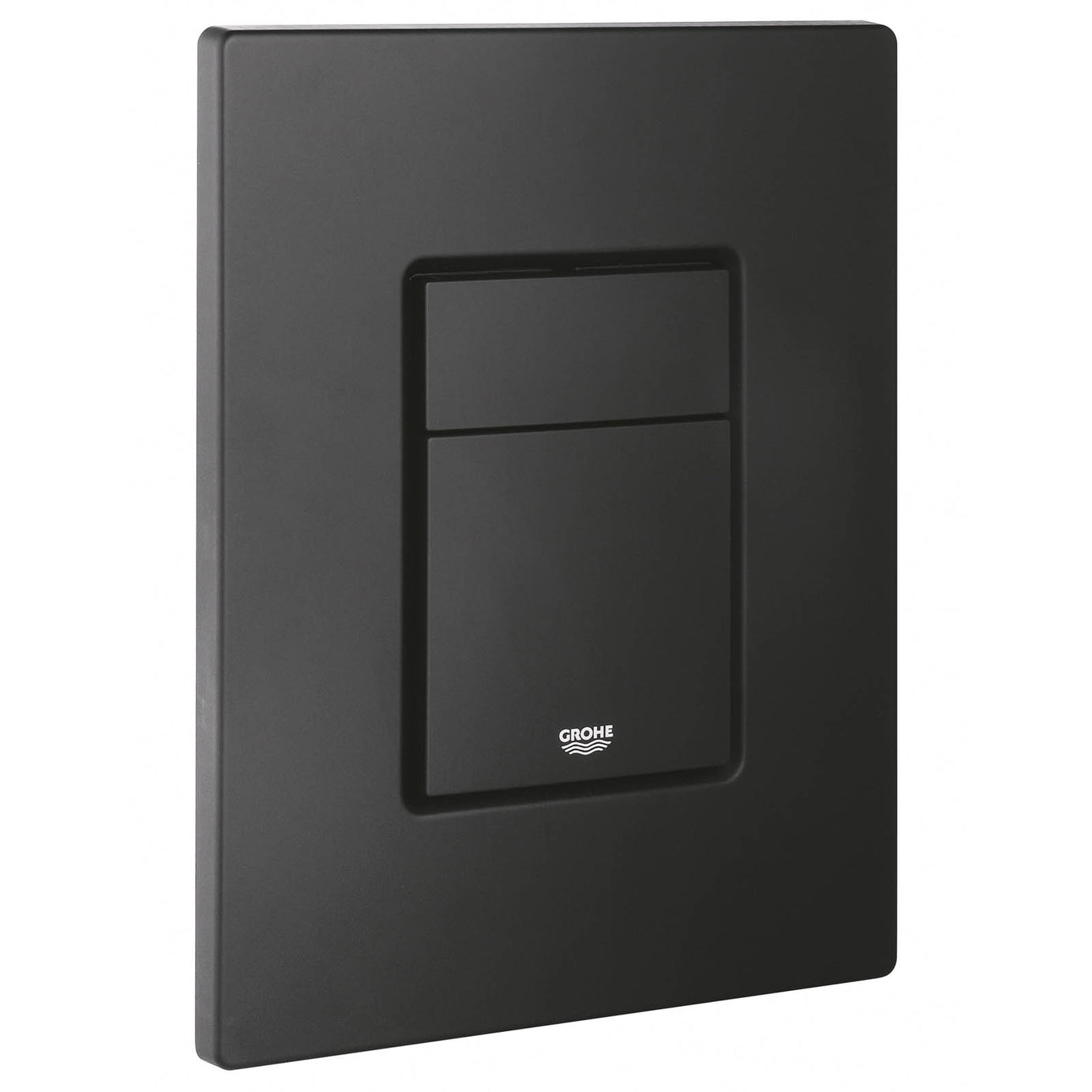 Grohe Even Matt Black Dual Flushing plate (H)197mm (W)156mm - Image 1