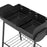 Charcoal Barbecue Grill Black Steel Adjustable Grids Rust-Resistant Portable - Image 4