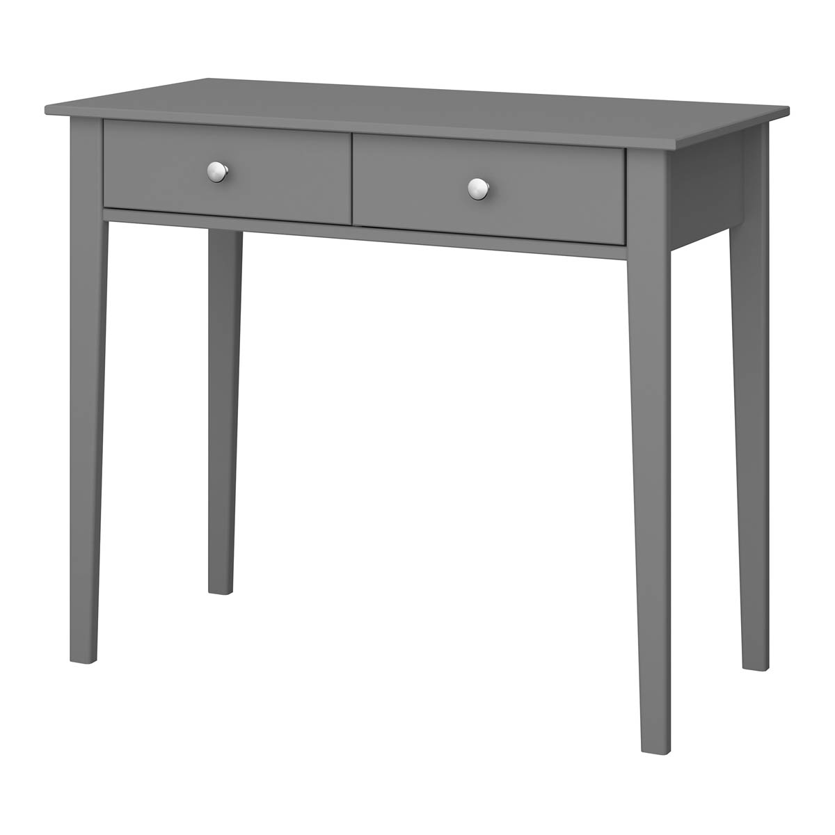 Valenca Dressing Table 2 Drawer Satin Grey Painted (H)765mm (W)1000mm (D)450mm - Image 2