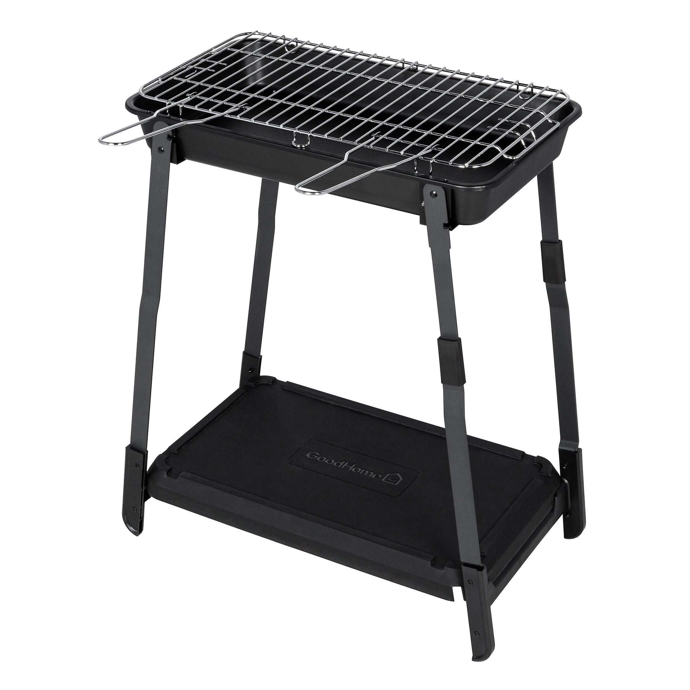 Garden Charcoal BBQ Black Portable Outdoor Barbecue Grill Compact Foldable - Image 2