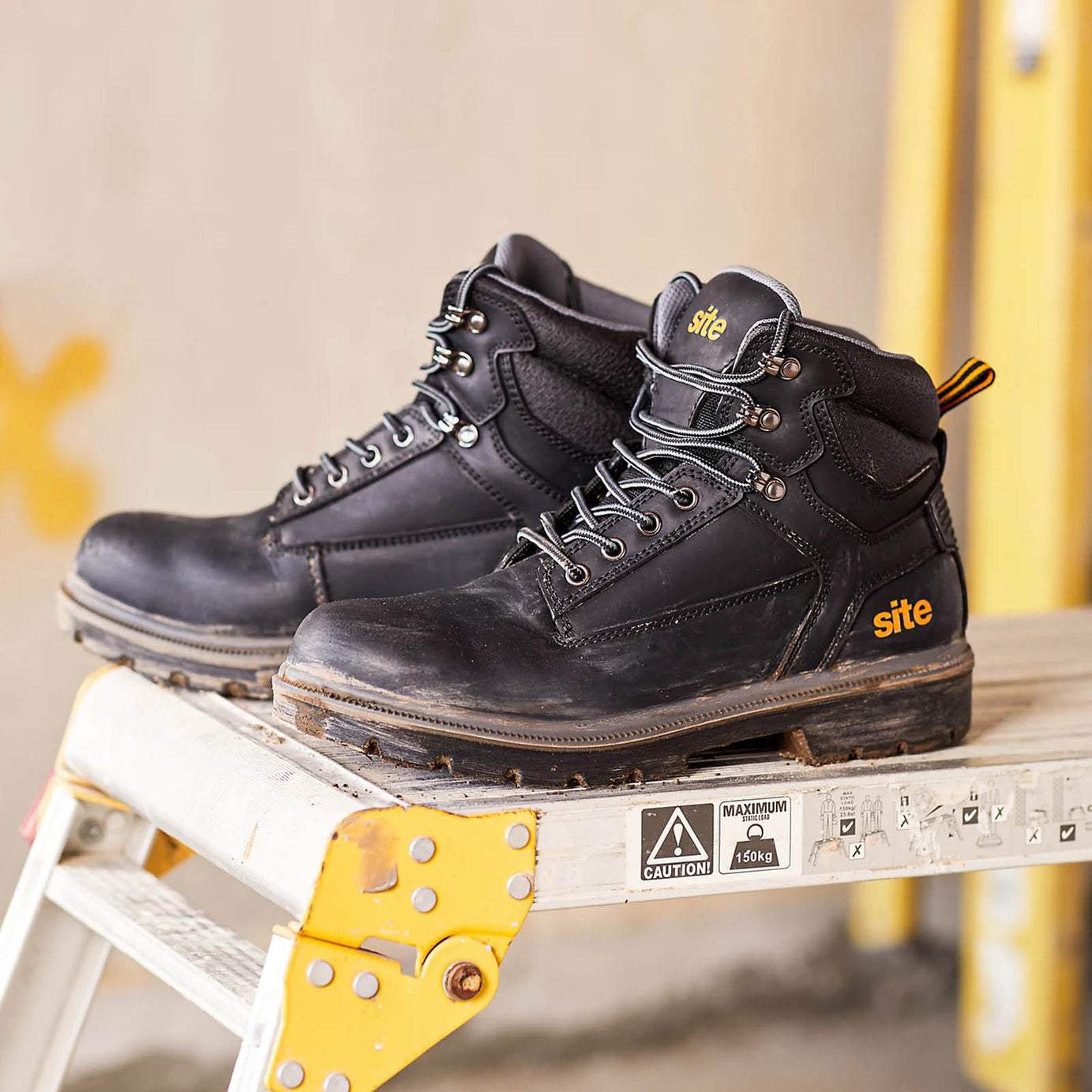 Site Safety Boots Black S1P Steel Toe Oil Resistant Size 9 Marble 2.0 - Image 8