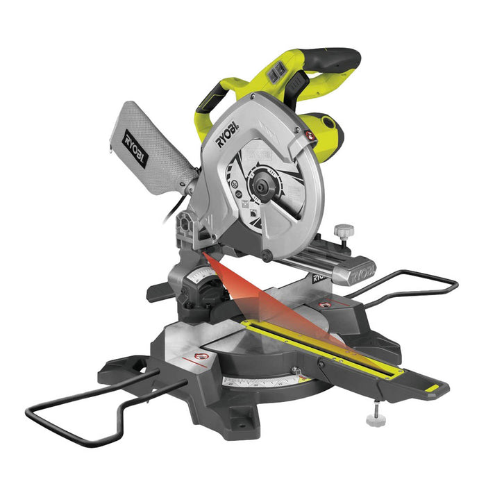 Ryobi Sliding Mitre Saw Corded Electric EMS254L ‎254mm Compact Durable 2000W - Image 2