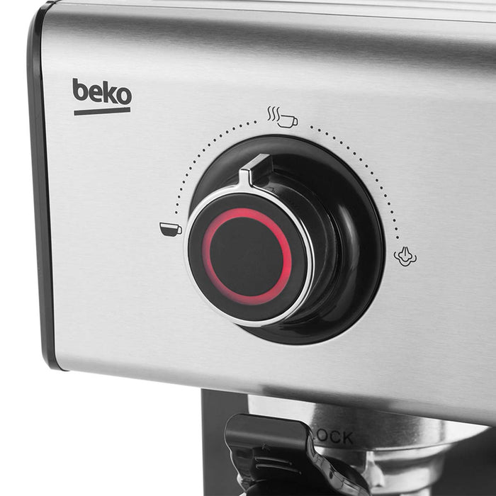 Beko Coffee Maker Espresso Cappuccino CEP5152B Manual Pump Inox 1.4L Water Tank - Image 3